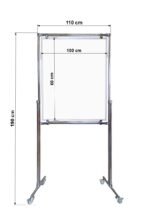 Tablica magnetyczno-suchościeralna dwustronna w stelażu 100x60x190cm - obrazek 3