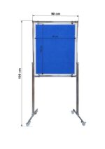 Tablica tekstylna dwustronna w stelażu 100x80x190cm - obrazek 4