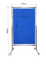 Tablica tekstylna dwustronna w stelażu 140x100x190cm - obrazek 3