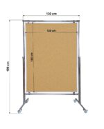 Tablica korkowa dwustronna w stelażu 180x120x190cm - obrazek 4