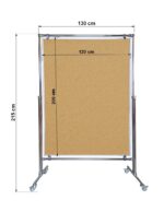 Tablica korkowa dwustronna w stelażu 200x120x190cm - obrazek 3