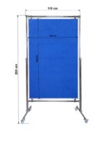 Tablica tekstylna dwustronna w stelażu 250x100x190cm - obrazek 3