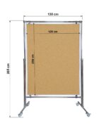 Tablica korkowa dwustronna w stelażu 250x120x190cm - obrazek 3