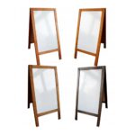 Potykacz reklamowy, suchościeralny, biały 100x50cm