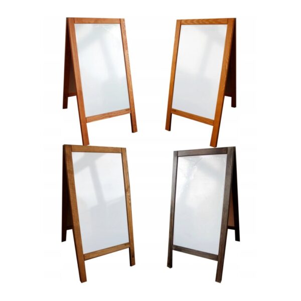 Potykacz reklamowy, suchościeralny, biały 100x50cm