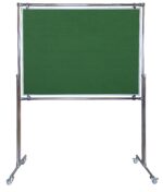 Tablica tekstylna dwustronna w stelażu 220x120x190cm