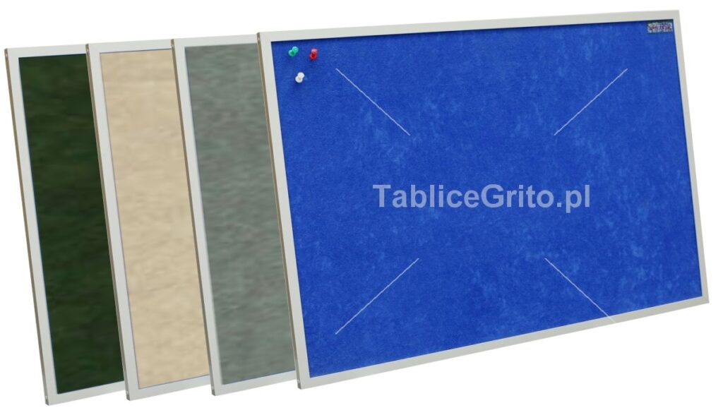 Tablica tekstylna w ramie aluminiowej 220x100cm - obrazek 1