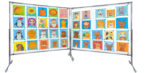 Tablica magnetyczno-suchościeralna dwustronna w stelażu 140x100x190cm - obrazek 9