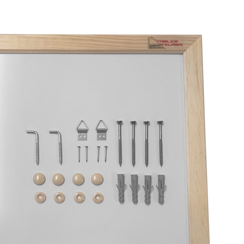 Tablica magnetyczno-suchościeralna w ramie drewnianej 220x100cm - obrazek 5