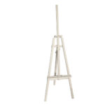 Sztaluga drewniana trójnożna sosnowa 180 cm Biała