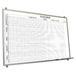 Tablica magnetyczna z grafiką w ramie aluminiowej 180x100cm Plan Lekcji znaczniki