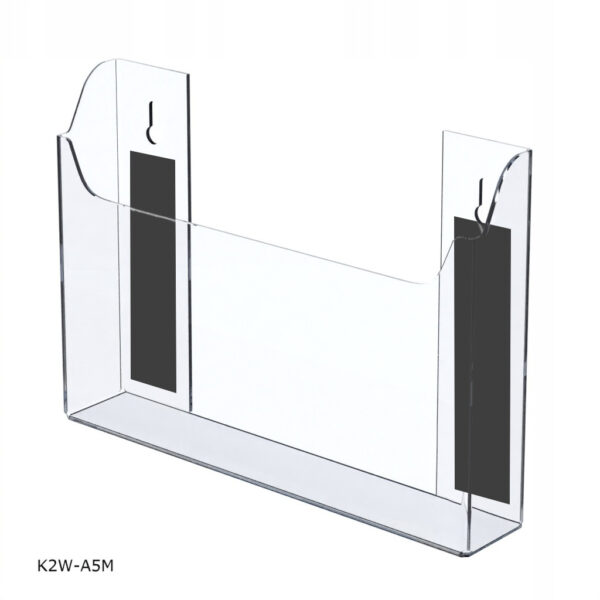 Kuweta tablicowa, plexi magnetyczna kieszeń wisząca A4 POZIOM