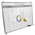 Tablica suchościeralna-magnetyczna planer tygodniowy 90x60 cm rama ALU