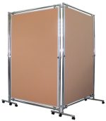 Tablica korkowa dwustronna w stelażu 100x60x190cm - obrazek 9