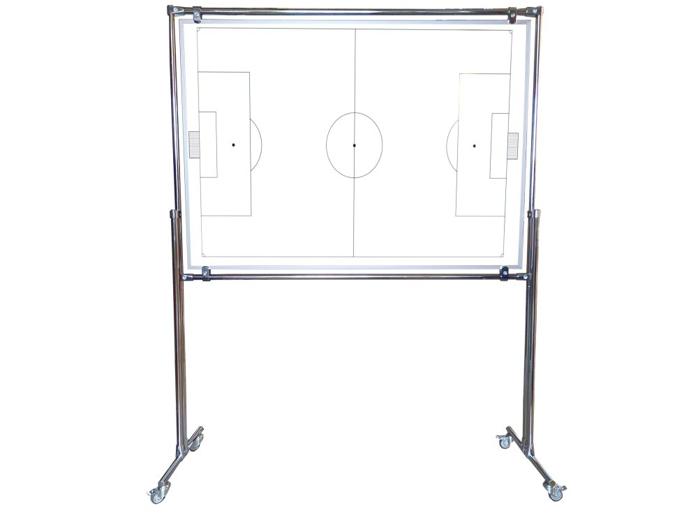 Tablica magnetyczno-suchościeralna w stelażu z naklejką 180x100x180cm - obrazek 2