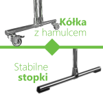 Tablica magnetyczno-suchościeralna dwustronna w stelażu 140x100x190cm - obrazek 11