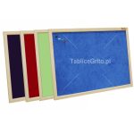 Tablica tekstylna w ramie drewnianej 300x100cm