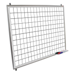 Tablica suchościeralna-magnetyczna z liniaturą 140x100 cm kratka