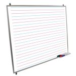 Tablica suchościeralna-magnetyczna z liniaturą 200x120 cm linia