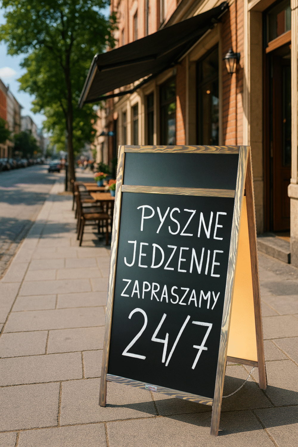 Potykacz reklamowy kredowy 140x70cm - obrazek 7