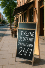 Potykacz reklamowy kredowy 140x70cm - obrazek 7