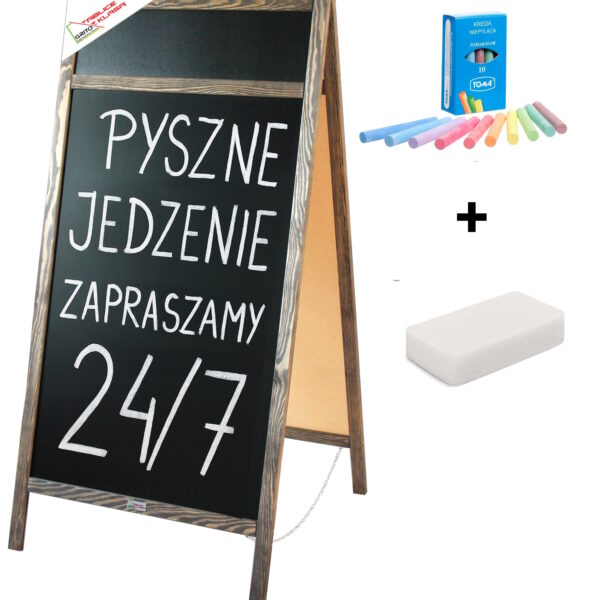 Potykacz reklamowy kredowy 140x70cm