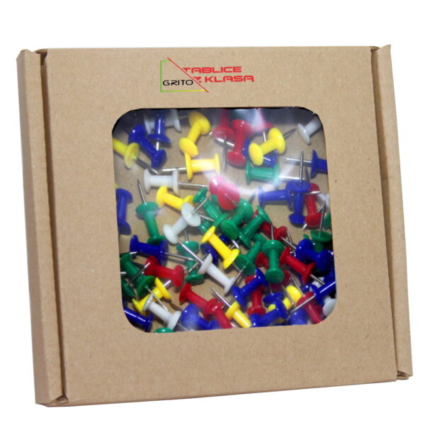 Pinezki tablicowe, 200 sztuk