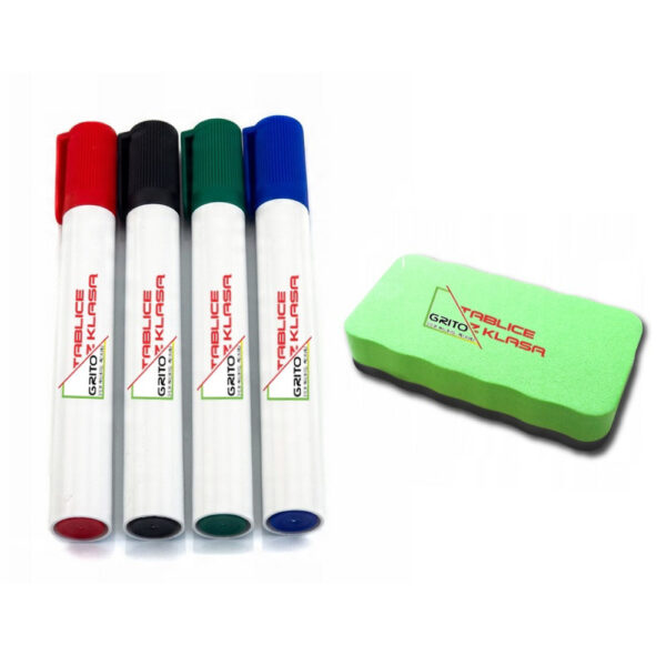 Markery suchościeralne 4 sztuki, Gąbka magnetyczna