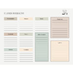 Mata suchościeralna-magnetyczna z grafiką PLANER POSIŁKÓW 40x30 cm typ A - obrazek 4