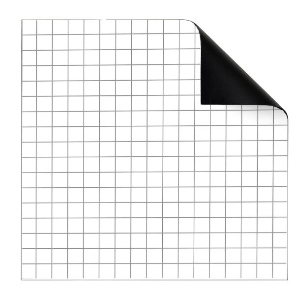 Mata suchościeralna-magnetyczna z grafiką KRATKA 95x80 cm