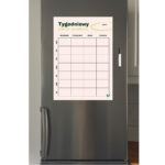 Mata suchościeralna-magnetyczna z grafiką PLANER POSIŁKÓW 40x30 cm typ B - obrazek 3