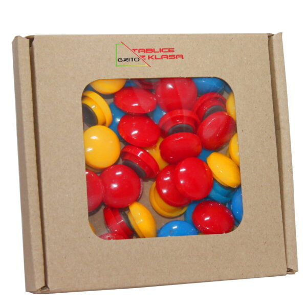 Magnesy do tablic magnetycznych 60 sztuk, fi 20 mm