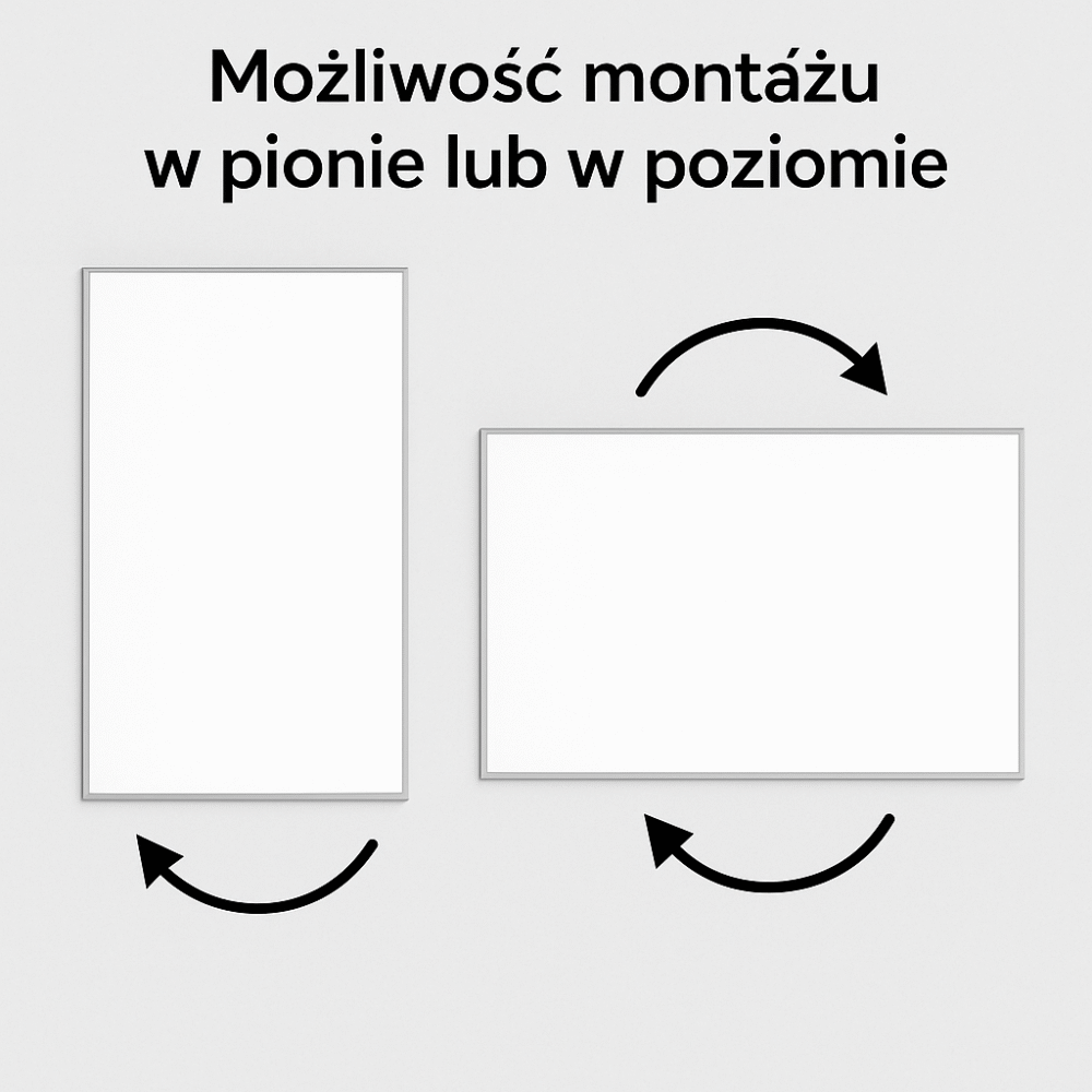 Tablica magnetyczno-suchościeralna w ramie aluminiowej 120x60cm - obrazek 5