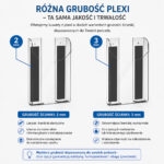 Kuweta tablicowa, plexi32 mm magnetyczna kieszeń wisząca A4 PION - obrazek 5