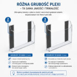 Kuweta tablicowa, plexi 3 mm magnetyczna kieszeń wisząca A4 POZIOM - obrazek 4