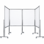Tablica magnetyczno-suchościeralna dwustronna w stelażu 300x100x190cm - obrazek 10